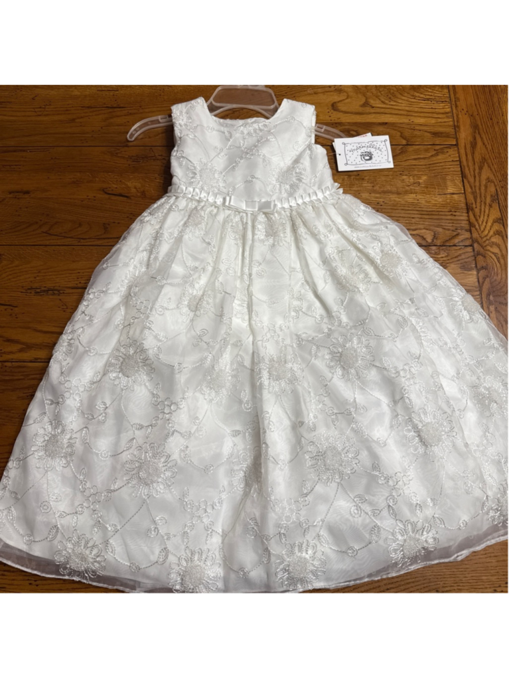 Girls Marmellata $99 White w/ Embroidery Dress Size 6 H14